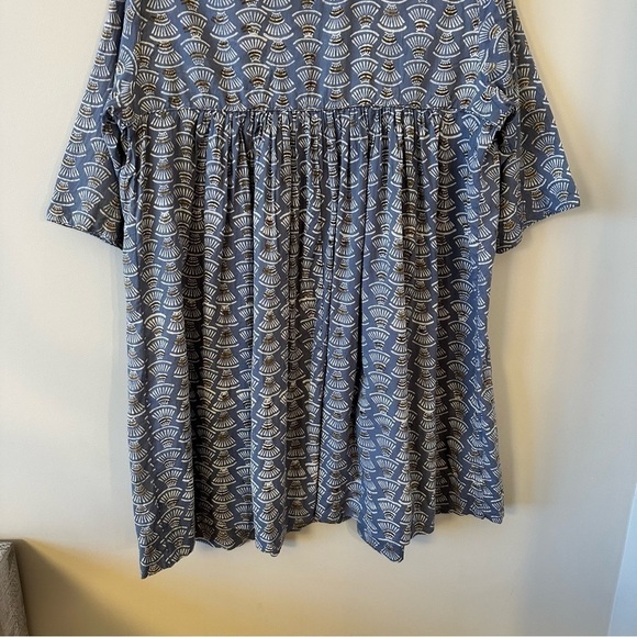 MIRTH-CAFTAN SeaShell Handmade Edition Textile Mini Dress (Size:Small) - Picture 9 of 16